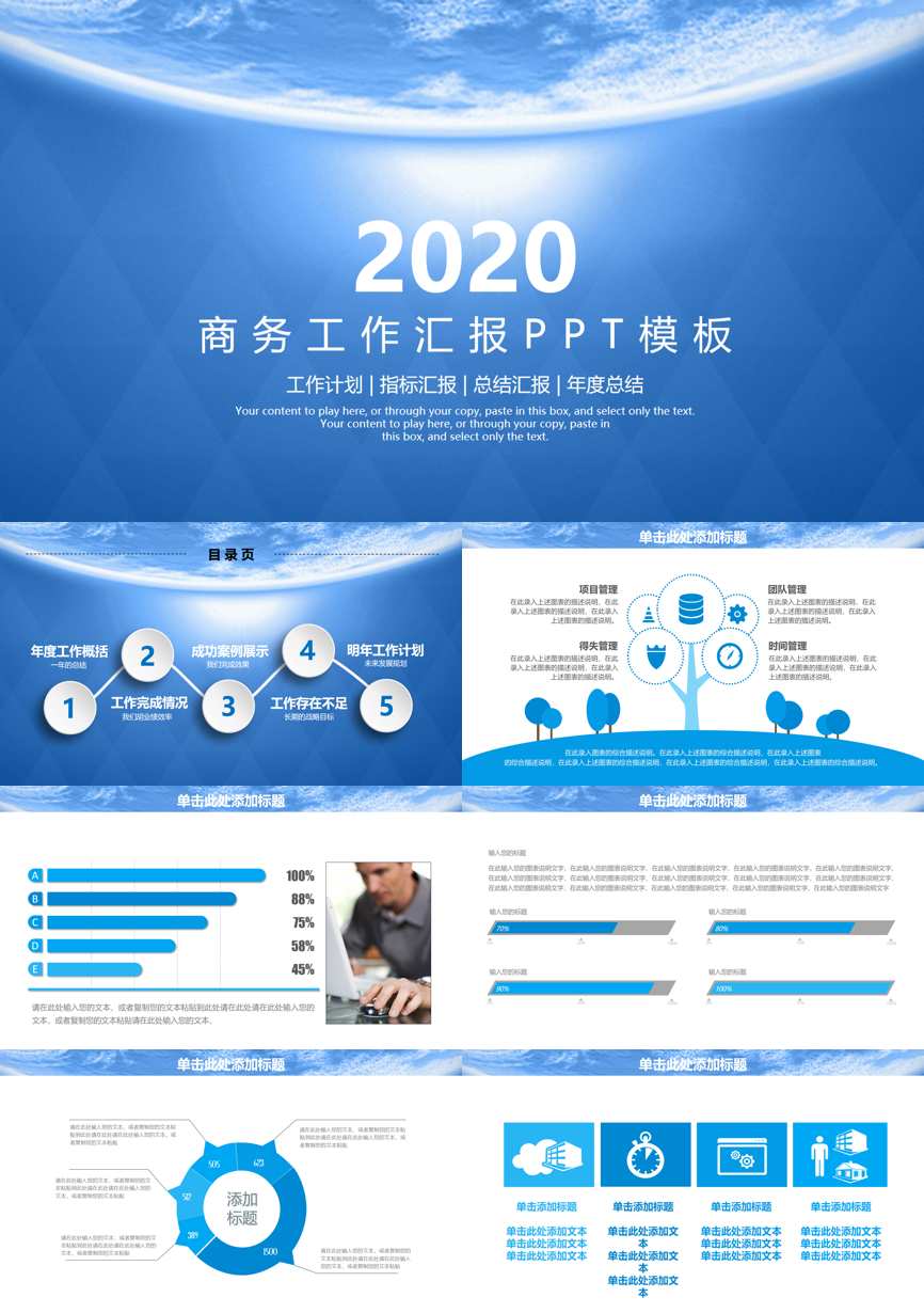 工作总结PPT (205)工作总结PPT模板